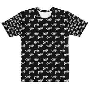 All over T-shirt Black w/ White Print