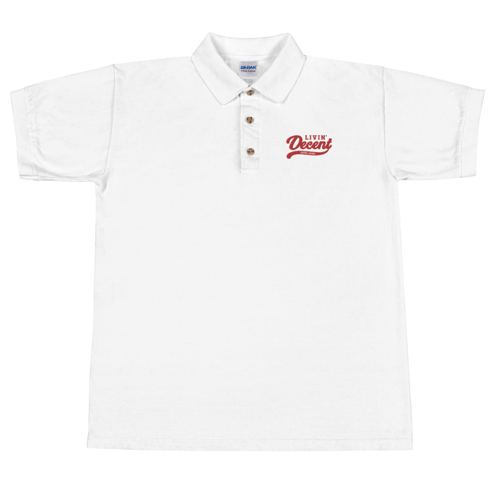 Polo Shirt w/ red embroidery