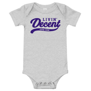 Onsie w/ purple print