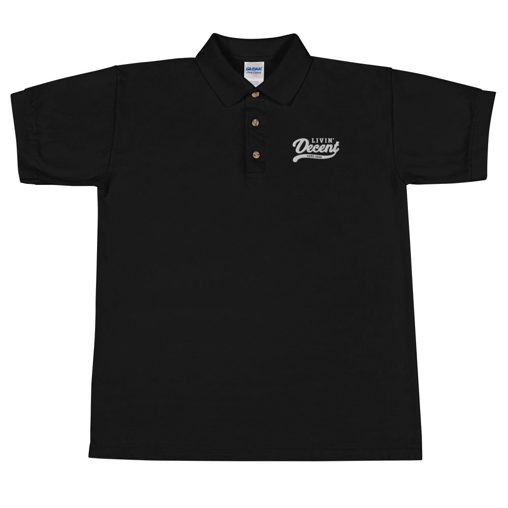 Polo Shirt w/ white embroidery