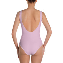 Load image into Gallery viewer, One-Piece Swimsuit light pink w/ white print