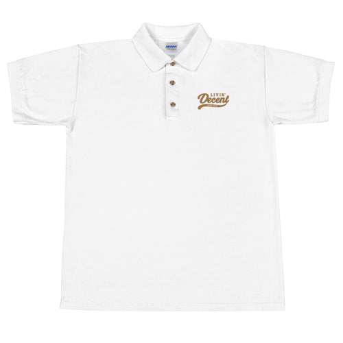 Polo Shirt w/ gold embroidery