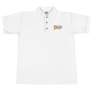 Polo Shirt w/ gold embroidery