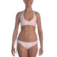 Load image into Gallery viewer, Bikini 2 piece light pink w/ white print