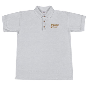 Polo Shirt w/ gold embroidery