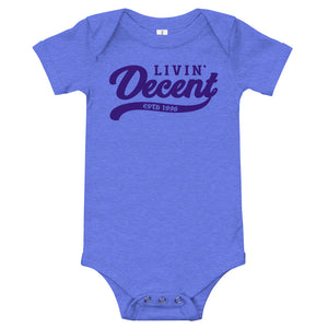 Onsie w/ purple print