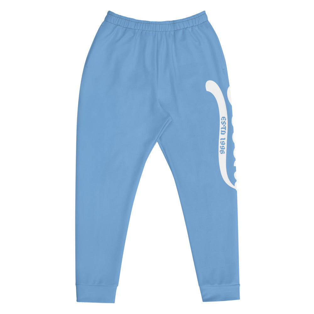 Joggers sky blue w/ white print