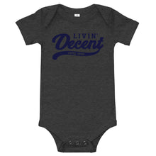 Load image into Gallery viewer, Onsie w/ navy print