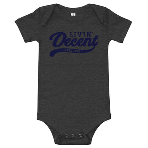 Onsie w/ navy print