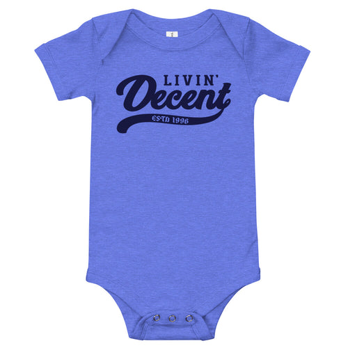 Onsie w/ navy print