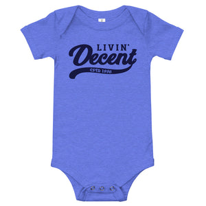 Onsie w/ navy print