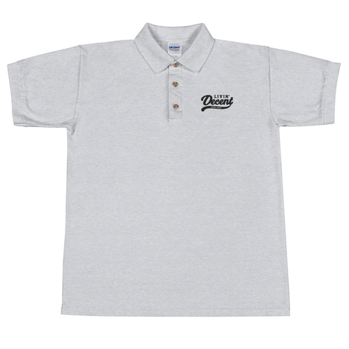 Polo Shirt w/ black embroidery