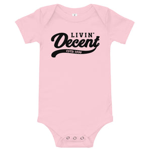 Onsie w/ black print