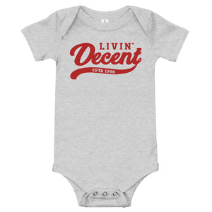 Onsie w/ red print