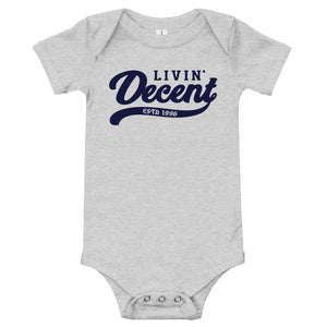 Onsie w/ navy print