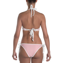 Load image into Gallery viewer, Bikini 2 piece light pink w/ white print