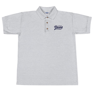 Polo Shirt w/ purple embroidery