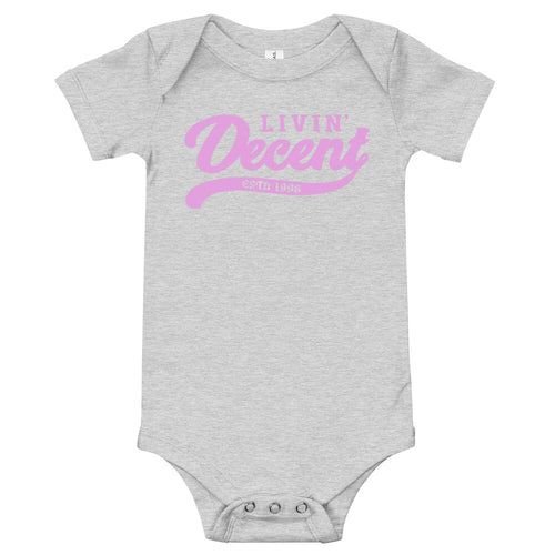 Onsie w/ light pink print
