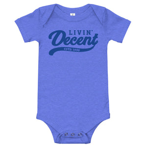 Onsie w/ royal print