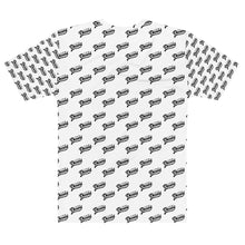 Load image into Gallery viewer, All over T-shirt White w/ Black Print