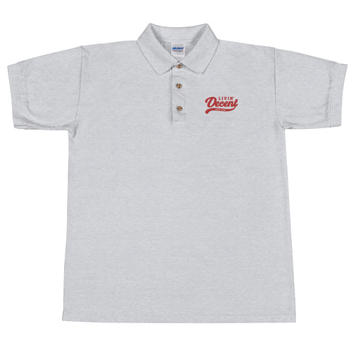 Polo Shirt w/ red embroidery