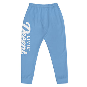 Joggers sky blue w/ white print