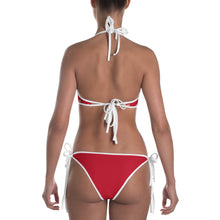 Load image into Gallery viewer, Bikini 2 piece red w/ white print