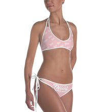 Load image into Gallery viewer, Bikini 2 piece light pink w/ white print