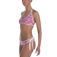 Load image into Gallery viewer, Bikini 2 piece pink w/ white print