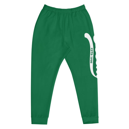 Joggers green w/ white print