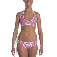 Load image into Gallery viewer, Bikini 2 piece pink w/ white print