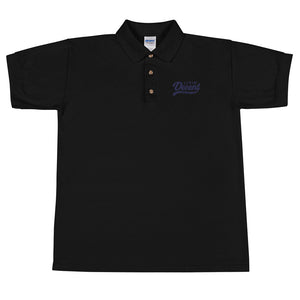 Polo Shirt w/ purple embroidery