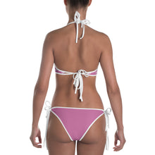 Load image into Gallery viewer, Bikini 2 piece pink w/ white print