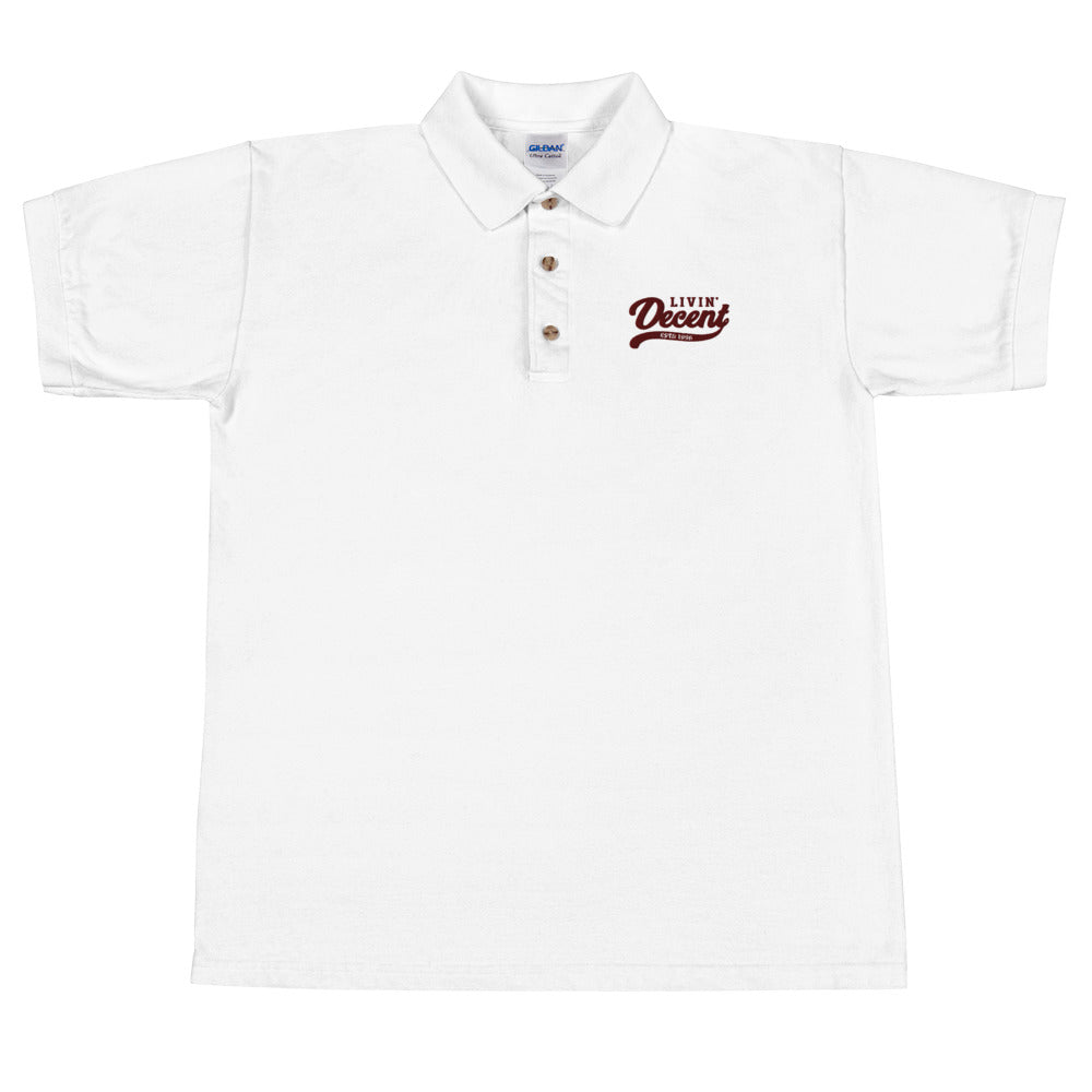 Polo Shirt w/ maroon embroidery