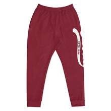 Load image into Gallery viewer, Joggers burgundy w/ white print