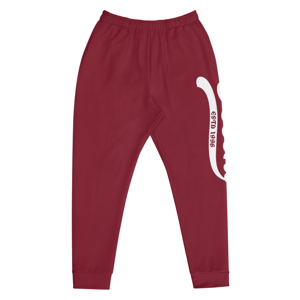 Joggers burgundy w/ white print