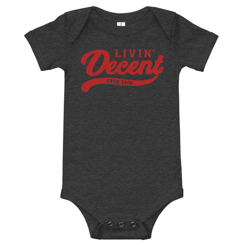 Onsie w/ red print