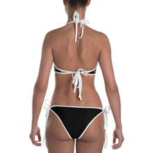 Load image into Gallery viewer, Bikini 2 piece black w/ white print