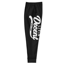 Load image into Gallery viewer, Joggers black w/ white print