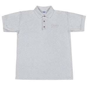 Polo Shirt w/ white embroidery