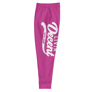 Joggers fuchsia w/ white print