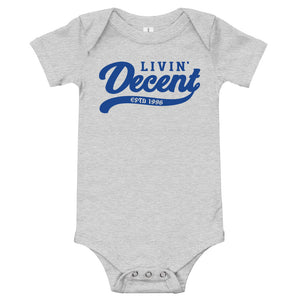 Onsie w/ royal print