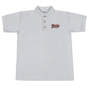 Polo Shirt w/ maroon embroidery