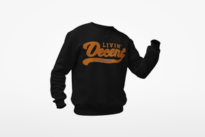 Crewneck Sweater w/ Orange Embroidery